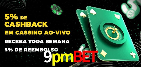 Promoções do cassino ao Vivo 9pmbet